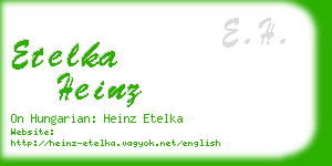 etelka heinz business card